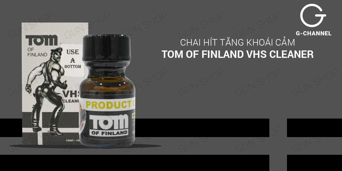 Chai hít tăng khoái cảm Popper Tom Of Finland VHS Cleaner - Chai 10ml
