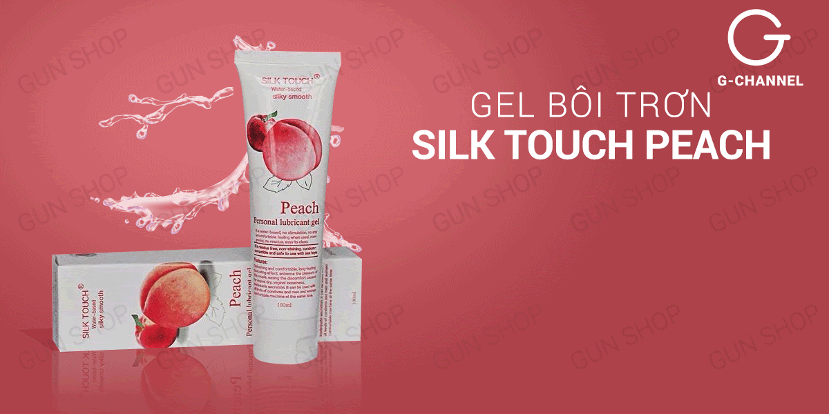  Shop bán Gel bôi trơn hương đào - Silk Touch - Chai 100ml giá rẻ