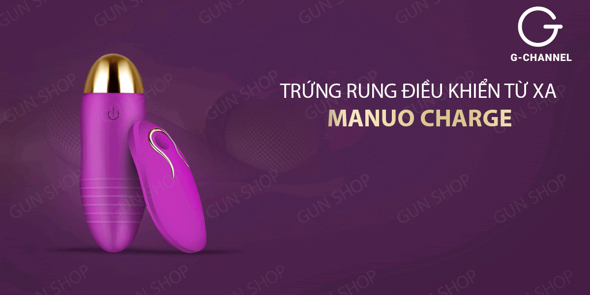 Trứng rung điều khiển từ xa nhiều chế độ rung - Manuo Charge