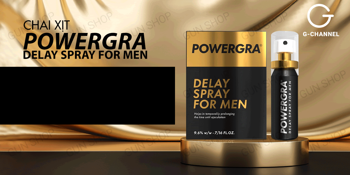 Chai xịt Powergra Delay Spray For Men - Kéo dài thời gian - Chai 13ml