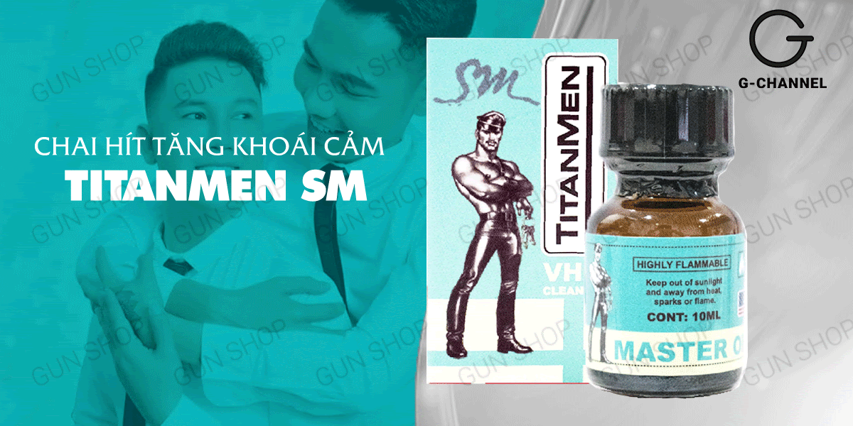 Nơi bán Chai hít tăng khoái cảm Popper Titanmen SM - Chai 10ml nhập khẩu