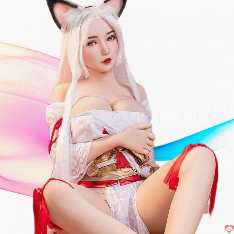 Búp bê Cosplay Kitsune ngực bự 1m45 full tay chân siêu thực 