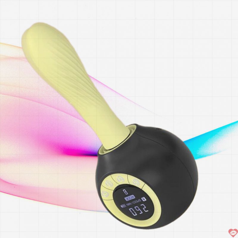 Dildo rung thụt điều khiển từ xa toả nhiệt màn hình LCD 
