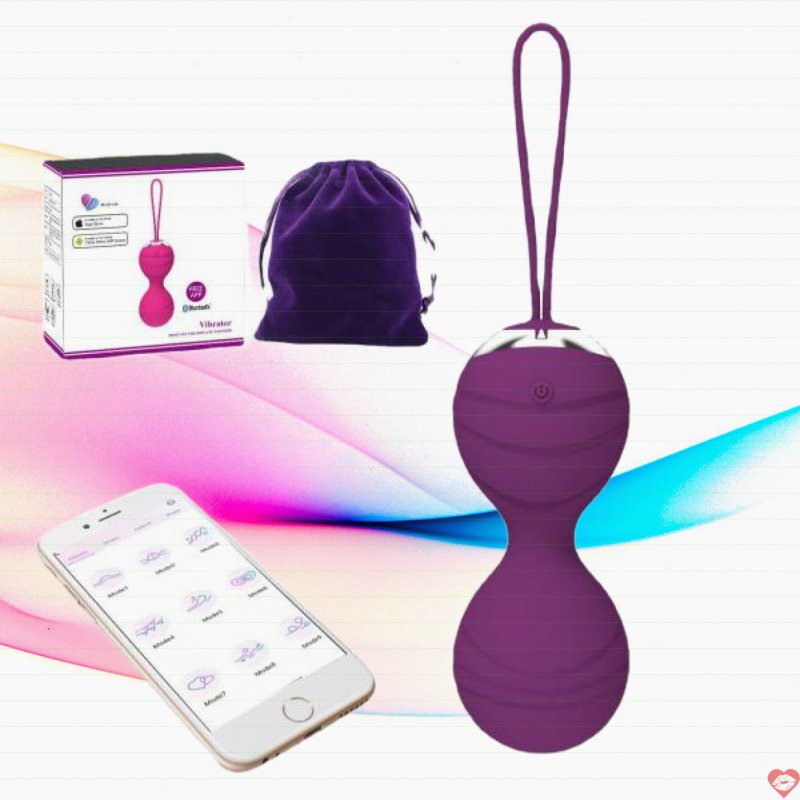 Trứng rung hồ lô cao cấp điều khiển app - Bóng Kegel se khít 