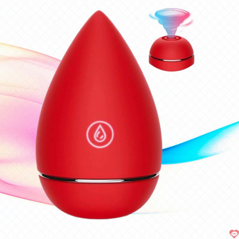 Trứng rung bú hút hình giọt nước siêu kích thích trang điểm 