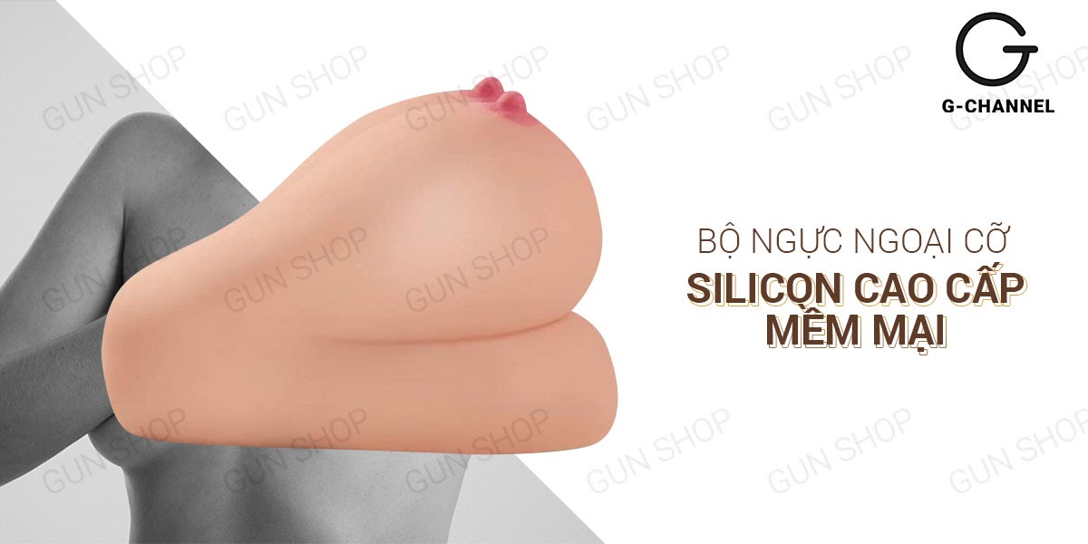 Ngực giả, âm đạo & hậu môn silicon trần cao cấp mềm mịn - Man Mastuebator 3kg