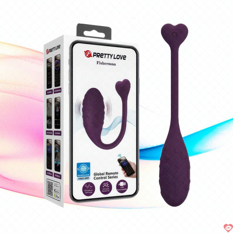 Trứng rung Pretty Love Fisherman điều khiển app cực khoái thăng hoa dễ dùng 