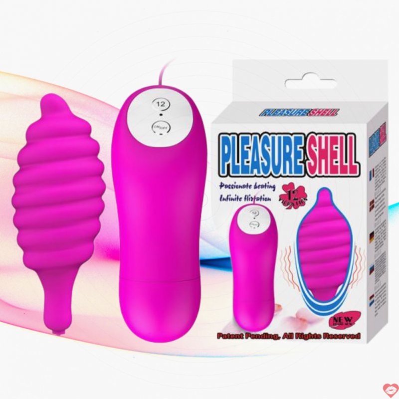 Trứng rung xoắn ốc Prettylove Pleasure Shell sục siêu phê 