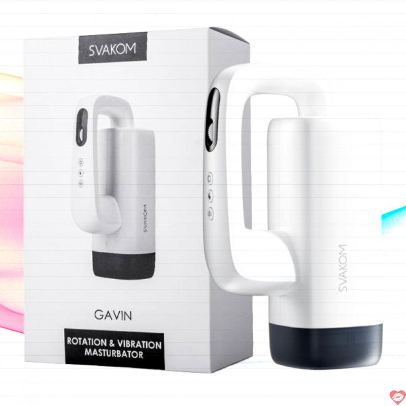 Máy Thủ Dâm Svakom Gavin Rung Thụt Làm Nóng Bluetooth App Cao Cấp 