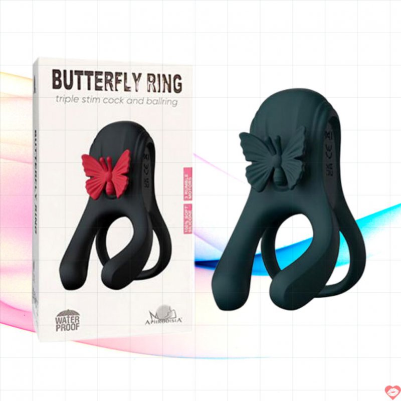 Vòng rung đôi Butterfly Ring 2 cánh bướm tăng cực khoái hứng 