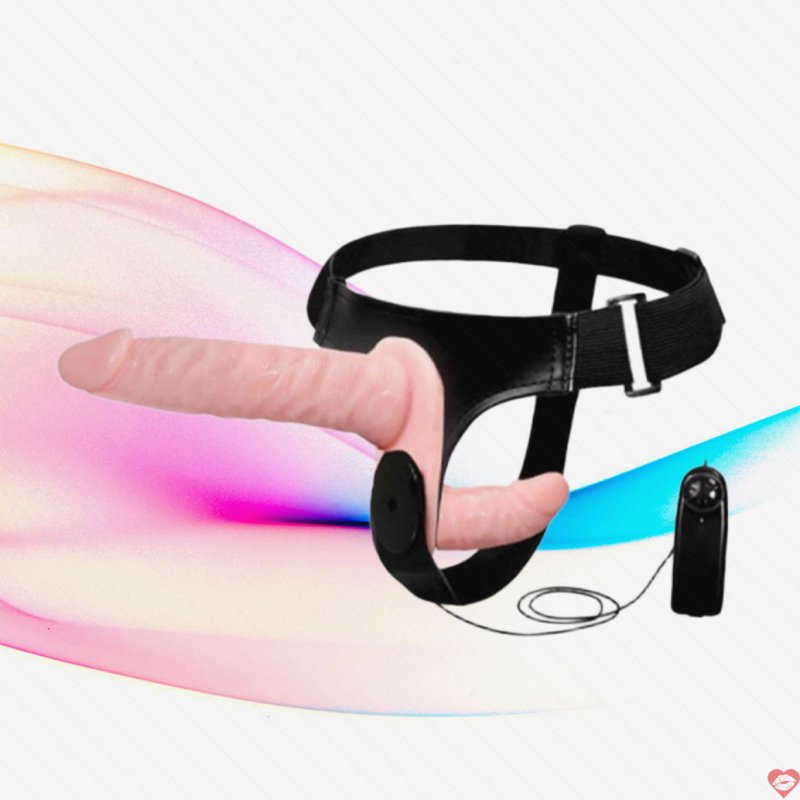 Dương vật giả hai đầu Baile dây đeo rung mạnh mượt mại kích thích 