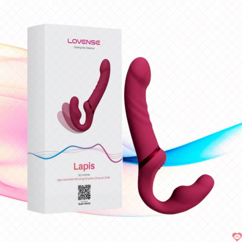 Dương vật giả 2 đầu Lovense Lapis, rung mạnh, kích thích cực đỉnh 