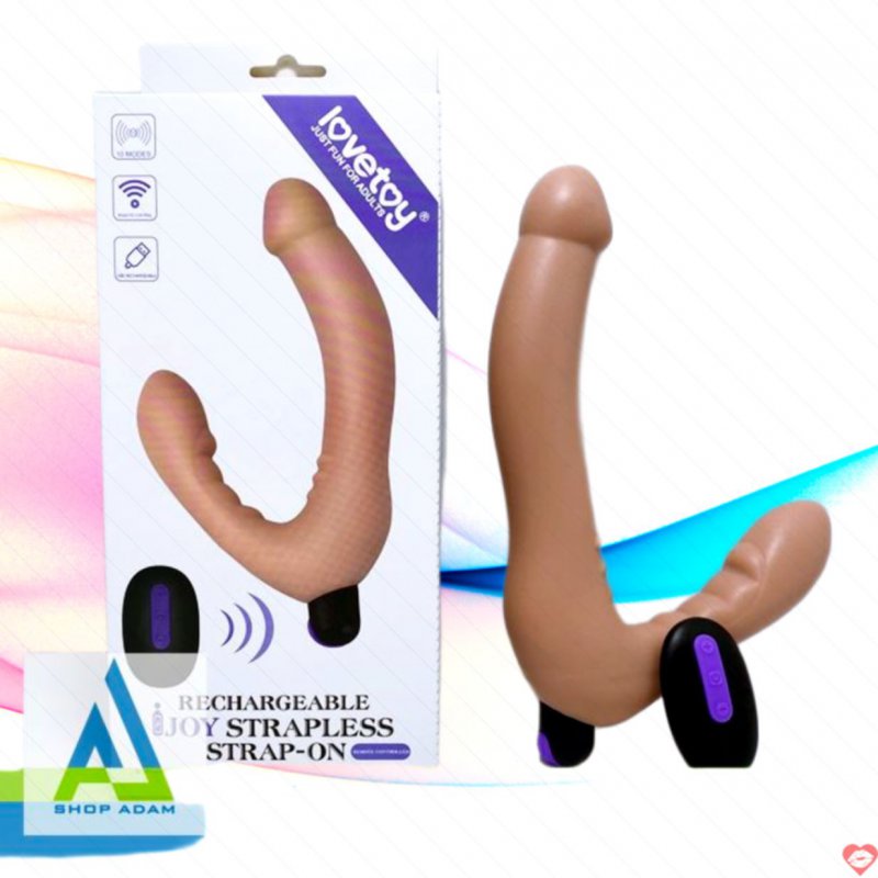 Dương vật giả 2 đầu les điều khiển từ xa Lovetoy siêu thật 