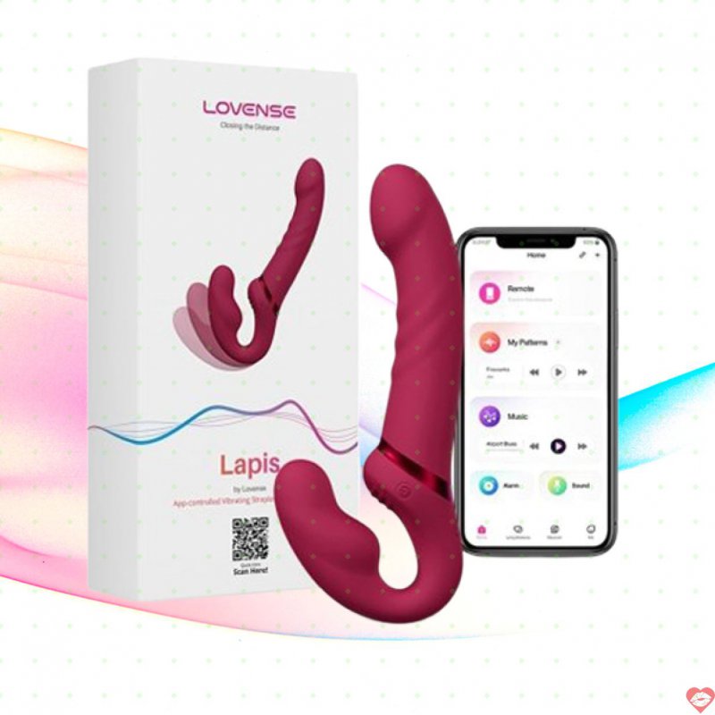 Dương vật giả 2 đầu Lovense Lapis siêu rung hấp dẫn 