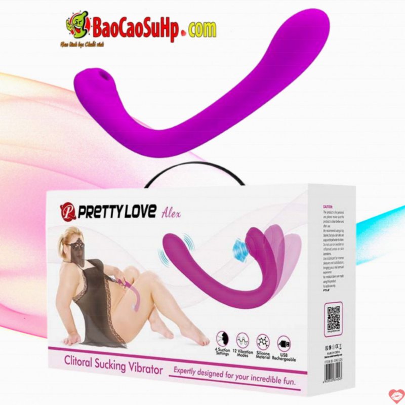 Máy rung Baile Prettylove Patilla Alex cong hút rung đa chế độ kích thích 