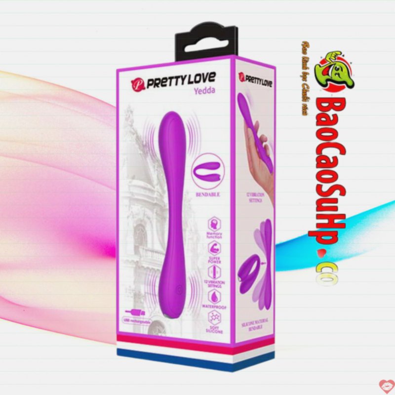 Máy rung Prettylove Yedda 12 chế độ đa năng, kích thích điểm G 