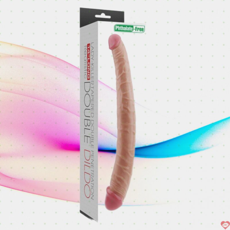 Dương Vật Silicon Siêu Mềm Hai Đầu Tăng Khoái Cảm Chị Em 