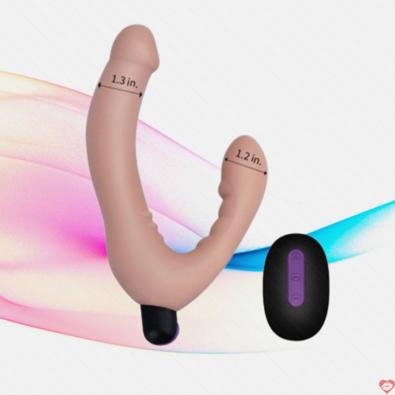 Dương vật giả silicone 2 đầu siêu mềm rung điều khiển xa – DVD 09, kích thích cực đỉnh 