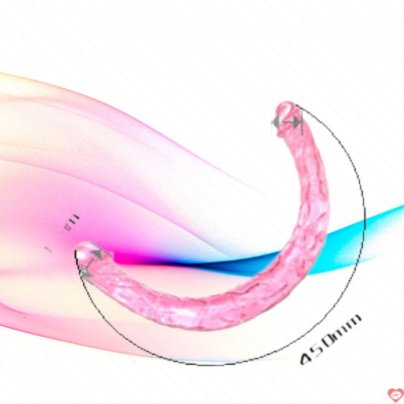 Dương vật silicon đôi đầu mềm dài chơi les đôi DC79C giá tốt 