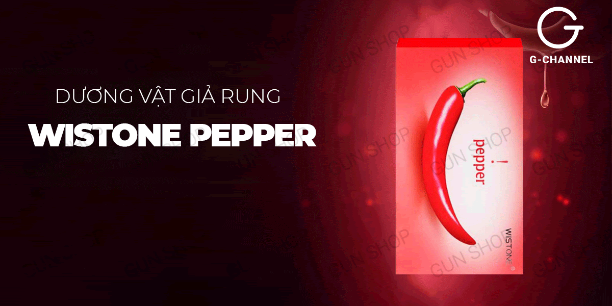  Cửa hàng bán Dương vật giả rung hình quả ớt đa chế độ rung sạc điện - Wistone Pepper mới nhất