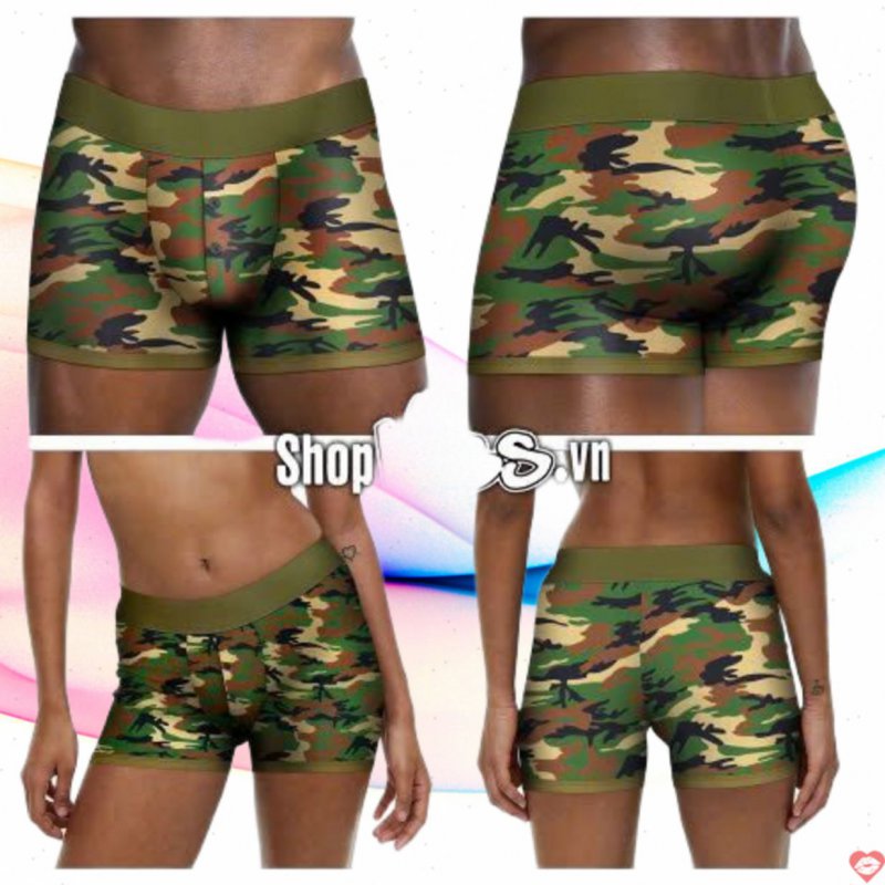 Quần short Lovetoy Ingen Camo Strapon thoải mái hấp dẫn 