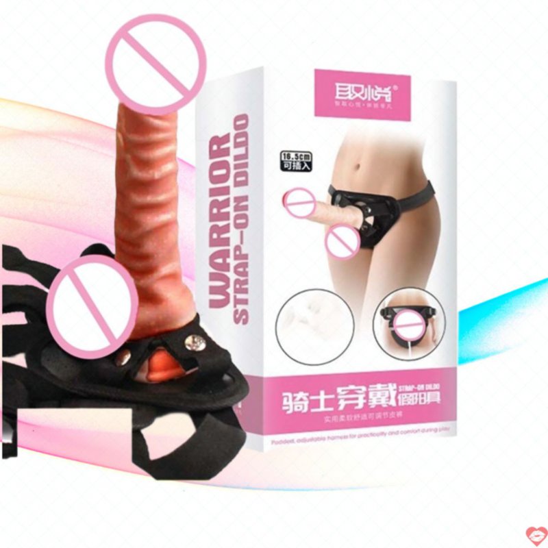 Dương vật giả đeo dây Knight gân nổi siêu thực kích thích 