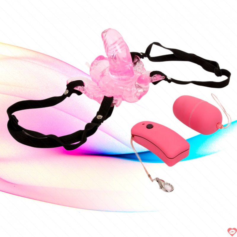 Dương vật giả dây đeo bướm rung mạnh thiết kế xinh sang trọng 