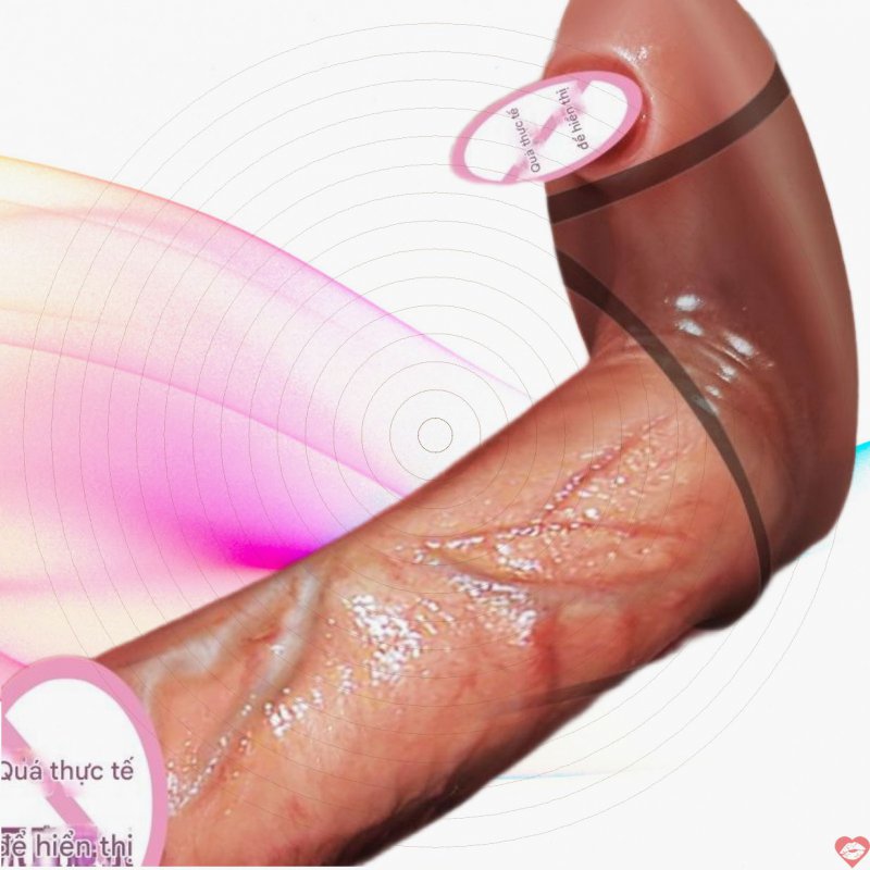 Dương vật silicon mini rung thụt liếm, điều khiển từ xa, siêu kích thích 