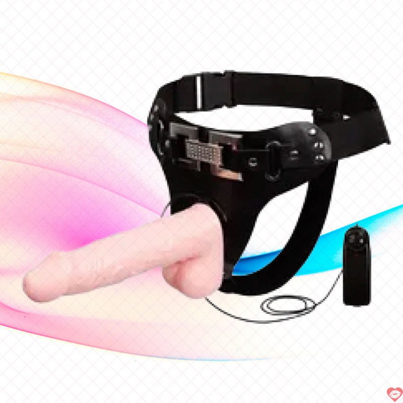 Dương vật giả rung dây đeo cao cấp cho Les, kích thích mạnh 