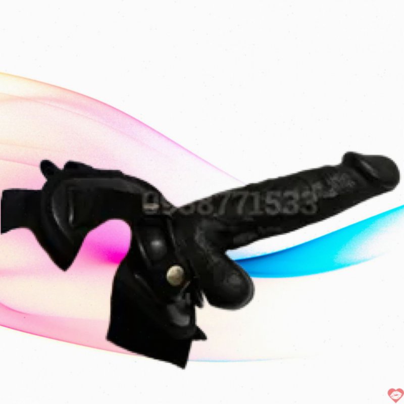 Cu giả dây đeo đen cho les, kích thước 11x3cm, tiện dụng 