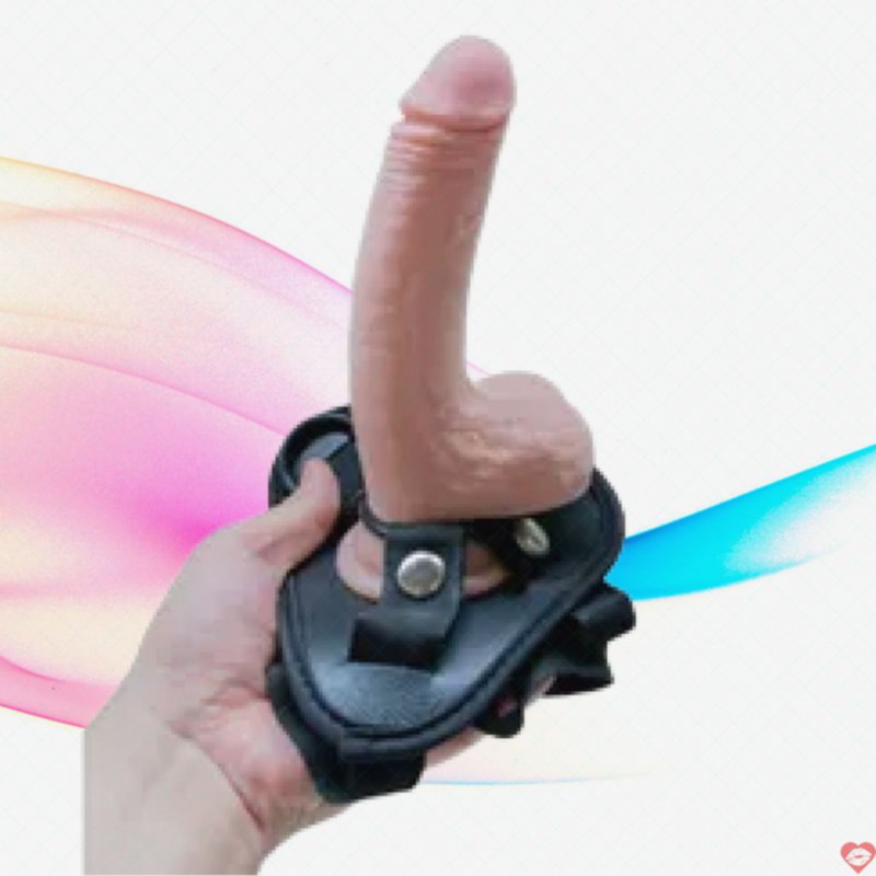 Dương Vật Giả Dành Cho Nữ Có Dây Deo Lovetoy 2 lớp bẻ cong