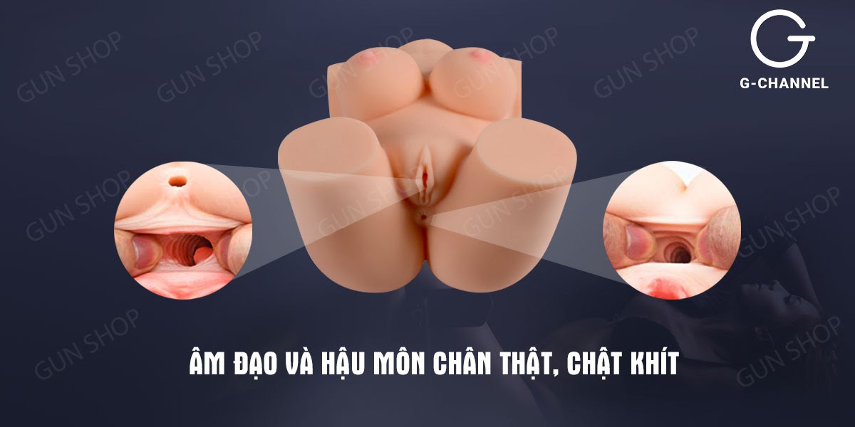 Búp bê tình dục nữ bán thân silicon trần cao cấp mềm mịn - SCD S2 3.5kg