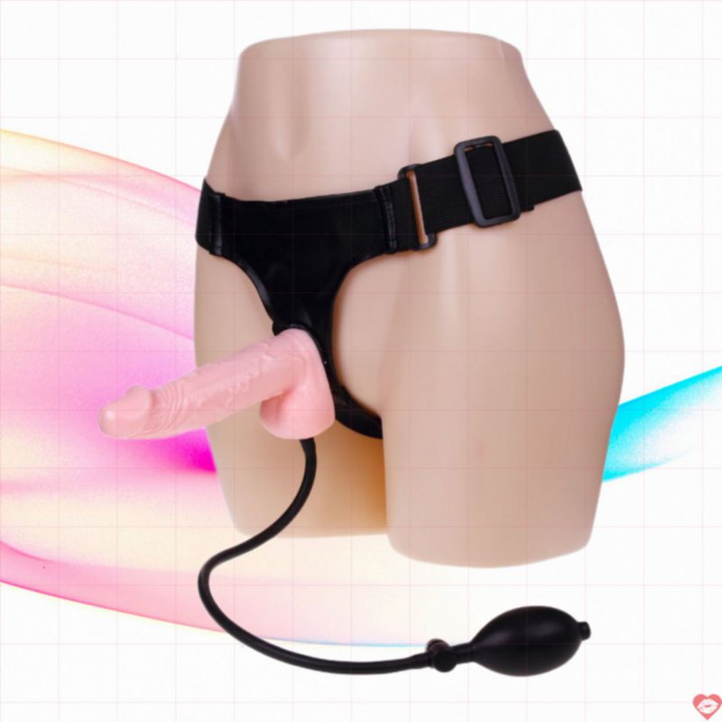 Dương vật dây đeo bơm hơi cho nữ DC65Y