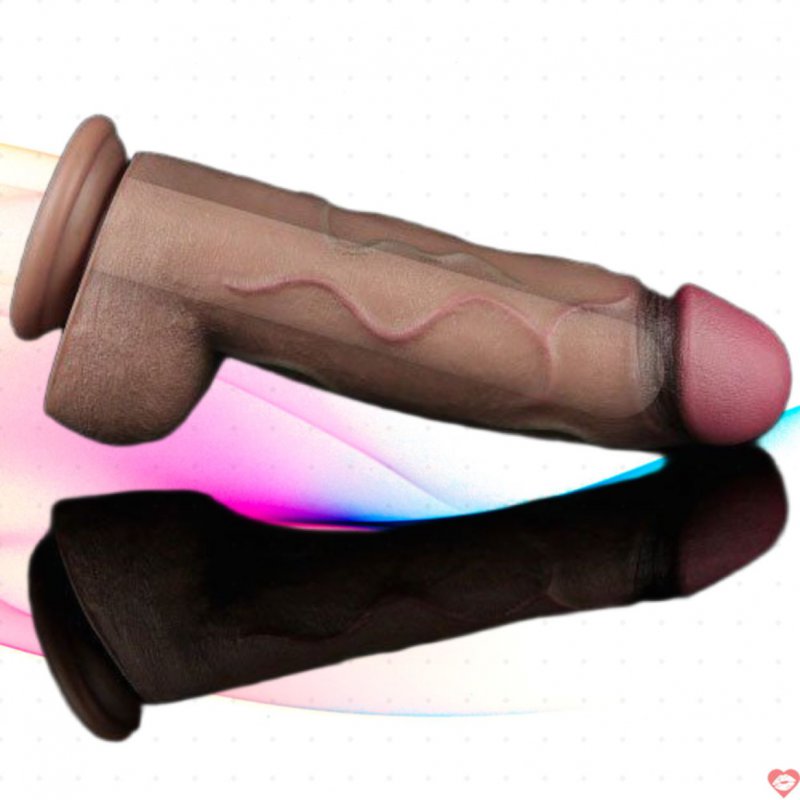 Dương vật giả silicone 2 lớp XXL 12 inch Lovetoy siêu mềm mại 