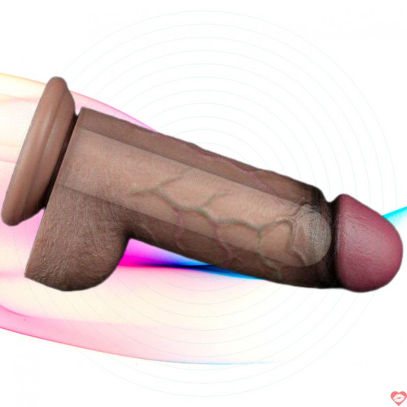 Lovetoy Dương Vật Giả Silicone Bạch Kim 2 Lớp XXL 9.5 inch Chất Lượng Cao 