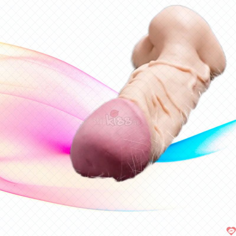 Dương vật giả mềm silicone Jiuai kèm hậu môn to thực tế 