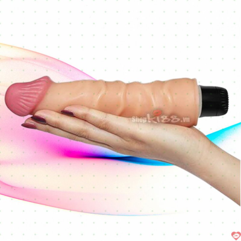 Dương vật giả silicon Lovetoy rung mạnh, siêu mềm mại, kích thích 