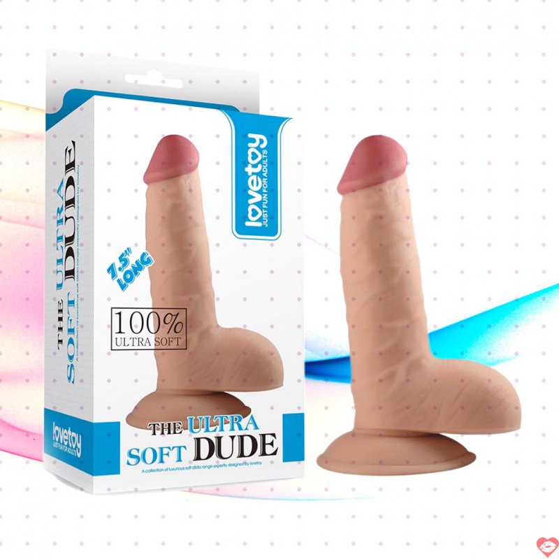 Dương vật giả dính tường Lovetoy Ultra Soft 7.5 inch bán chạy 
