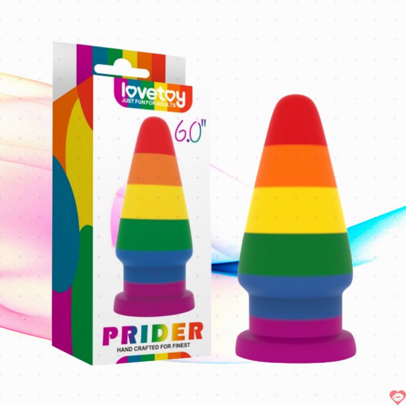 Lovetoy Prider 6.0 inch Dương vật giả dính tường Siêu thực 