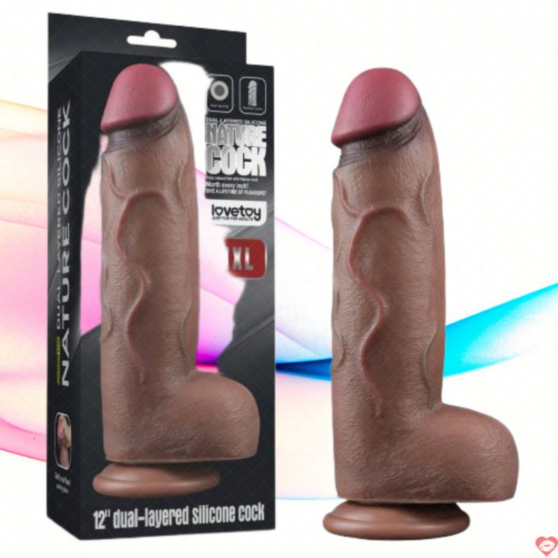 Dương vật giả Lovetoy XXL 12 inch silicone bạch kim 2 lớp cao cấp 