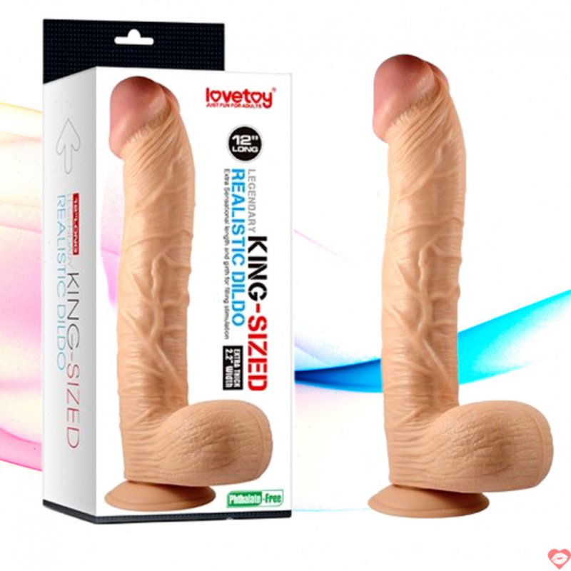 Dương vật giả Lovetoy King Sized 12 inch gắn tường siêu thật giá tốt 