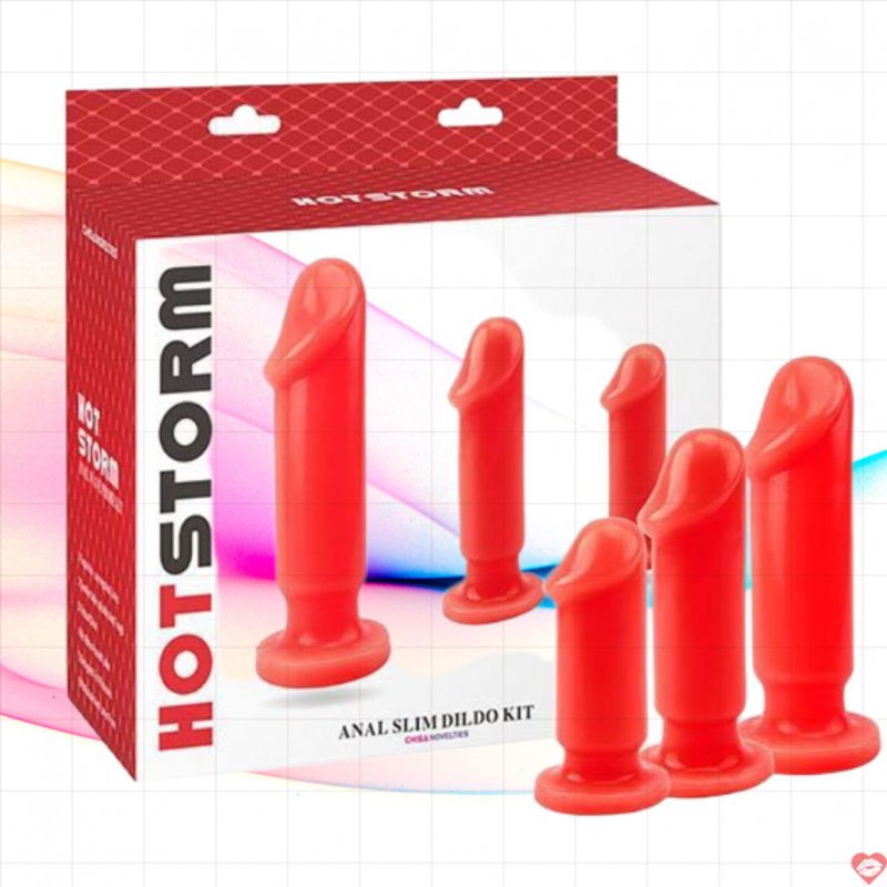 Bộ 3 Dương Vật Silicon Nhỏ Cho Hậu Môn Hot Storm Đỉnh Cao 