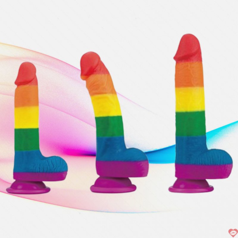 Lovetoy Prider silicone đa sắc 3 size 7.5-9 inch, cực đã 