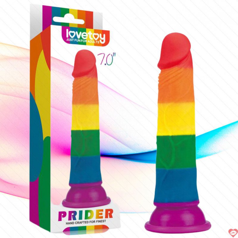 Lovetoy Prider 7 Màu Dương Vật Giả Siêu Thật, Kích Thích 