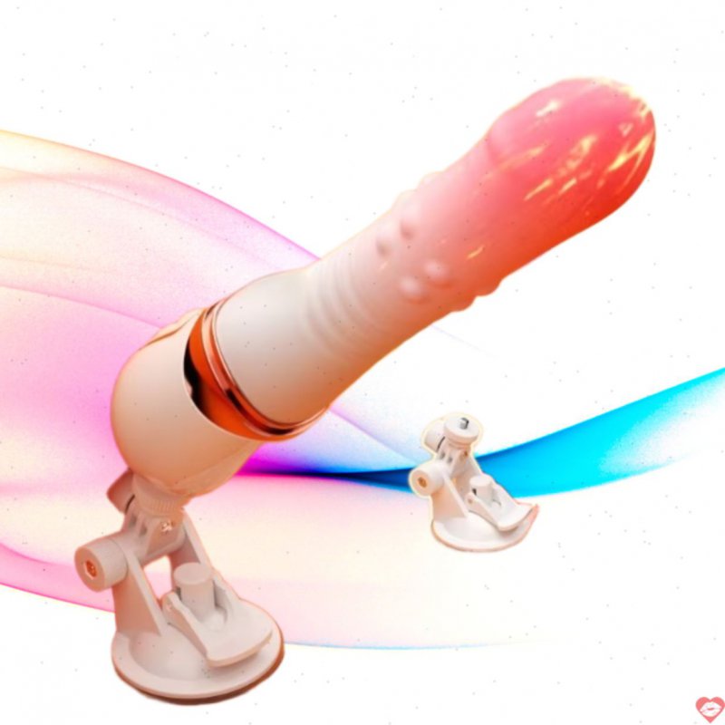 Dương vật giả gắn tường rung thụt có đế tháo lắp
