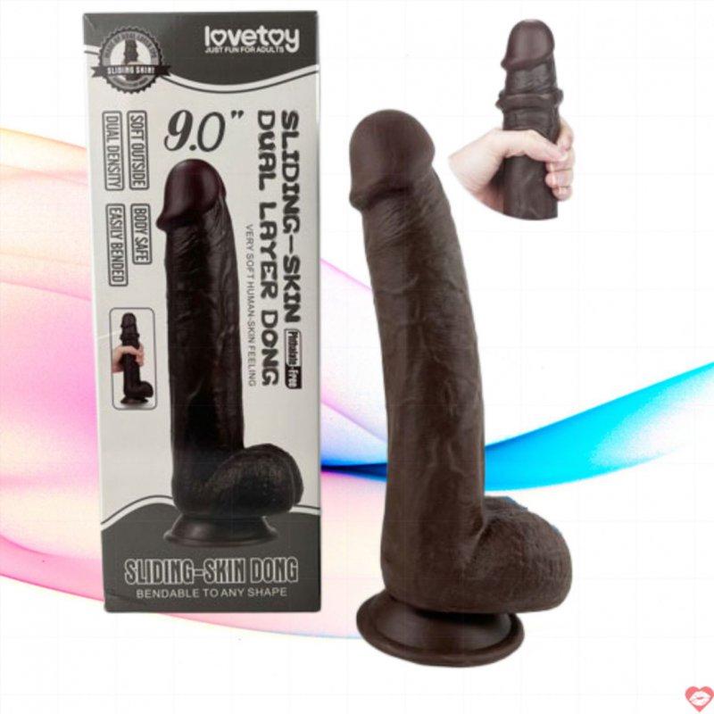 Dương vật giả lovetoy da đen 9 inch