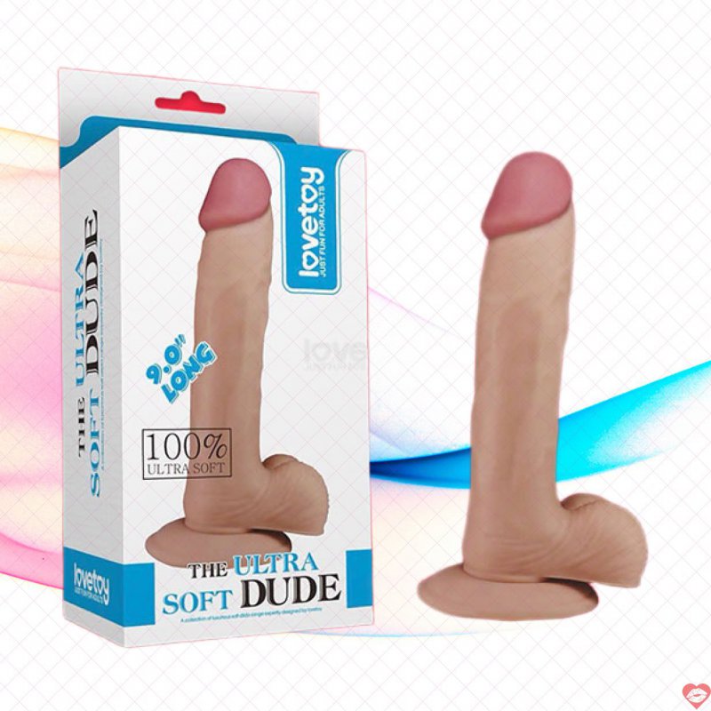 Dương vật giả Lovetoy Ultra Soft Dude 9 inch
