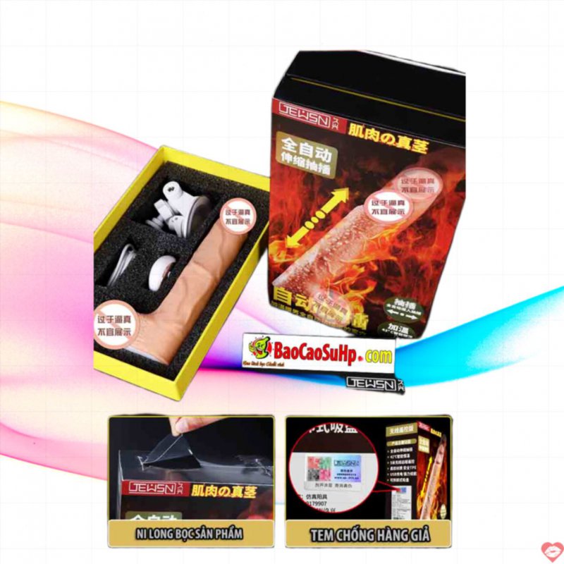 Sextoy dương vật đóng tường cao cấp JEWSN điều khiển từ xa