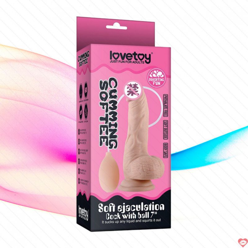 Dương vật đóng đất xuất tinh với bóng lovetoy LV316002