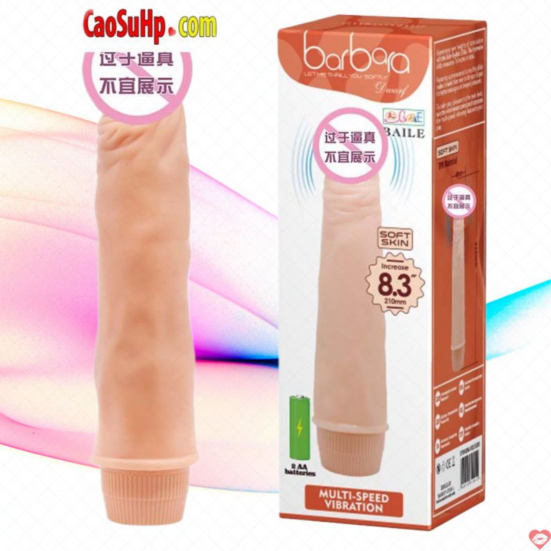 Dương vật Baile giá rẻ cầm tay Barbara Rung mềm mại màu da